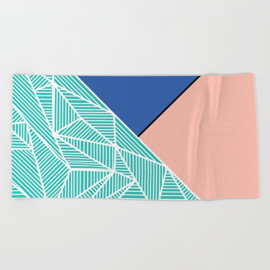 B Rays Geo 4 Beach Towel