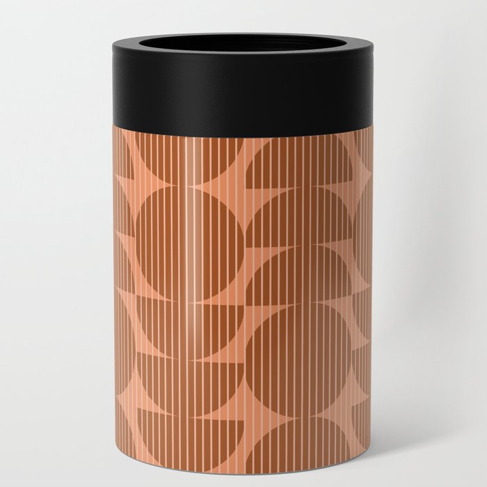 Abstraction Shapes 123 in Terracotta Shades (Geometric Moon Abstract)  Can Cooler
