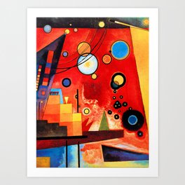 Wassily Kandinsky - Heavy Red - Abstract Art Art Print
