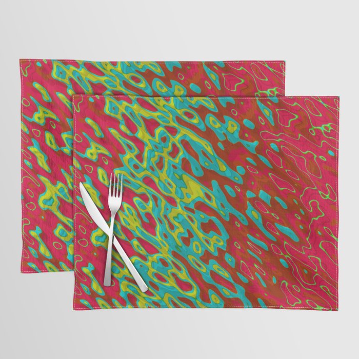 Red and Green Shapes Placemat