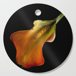 Orange Calla Lily Flower Cutting Board