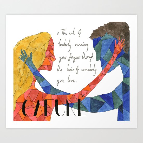 Cafuné Art Print