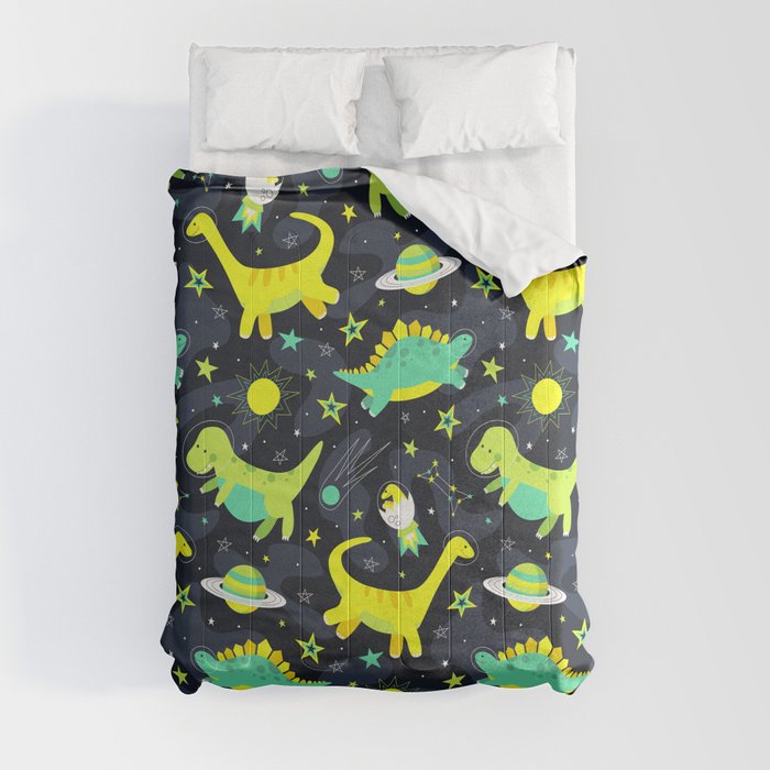 Space Dinosaurs Comforter