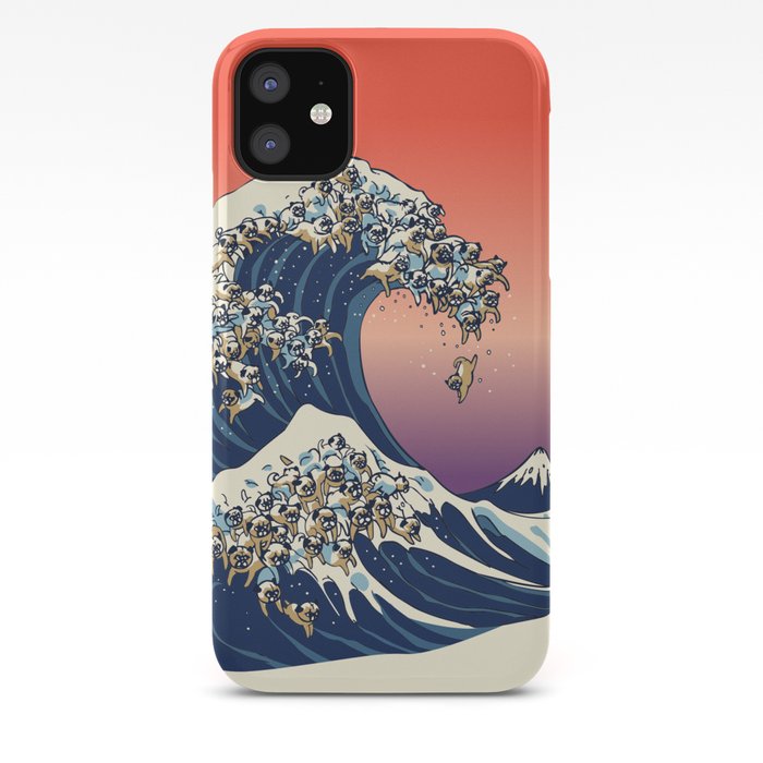 The Great Wave of Pug iPhone Case