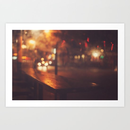 City night Art Print
