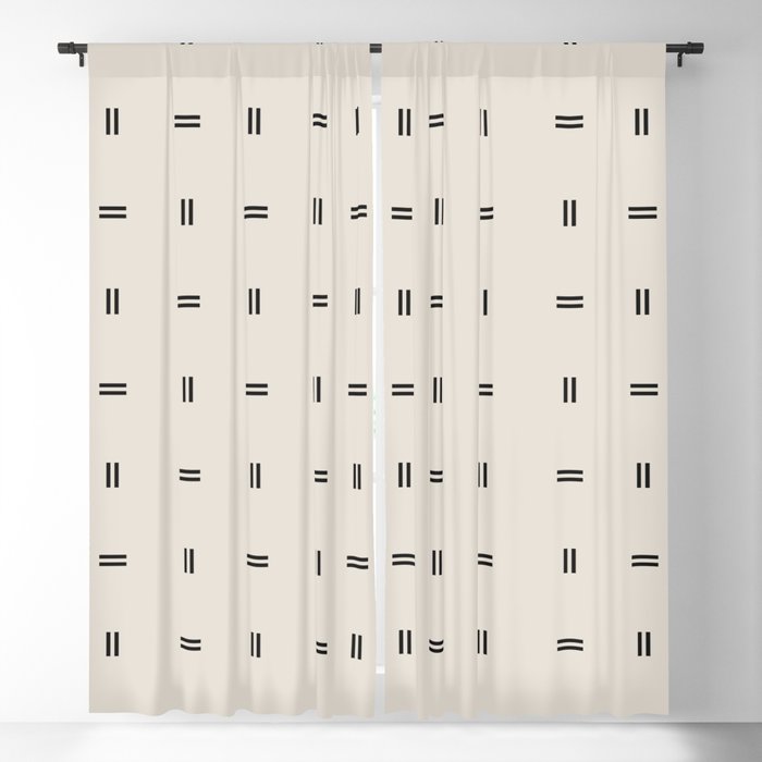 Scandinavian Modern Minimal Pattern Blackout Curtain