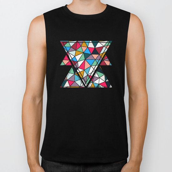 geometric Biker Tank