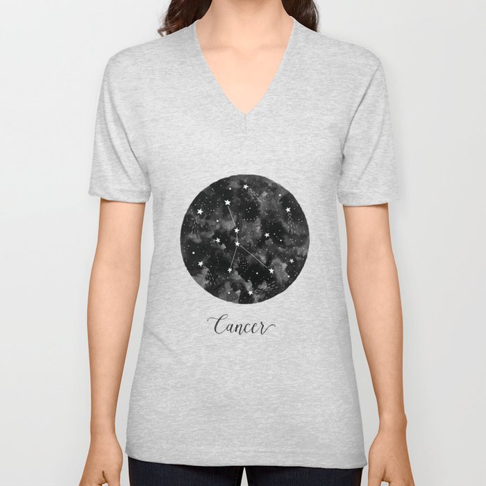 Cancer Constellation V Neck T Shirt