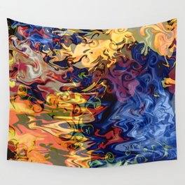 Dragon Elemental Flames Wall Tapestry