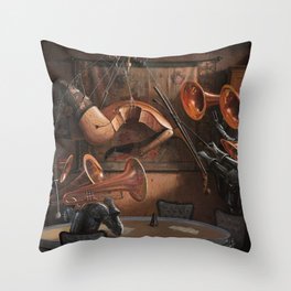 Serenade With Strings Throw Pillow
