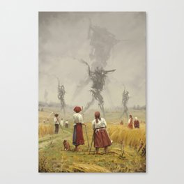 1920 -The march of the Iron Scarecrows Canvas Print