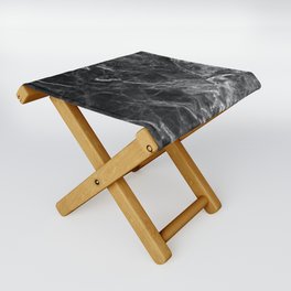 Black and White Folding Stool