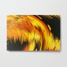 Liquid Tension Metal Print | Deepblue, Colorfuldream, Abstractdream, Waves, Lines, Surreal, Liquid, Concept, Painting, Abstractpaint 