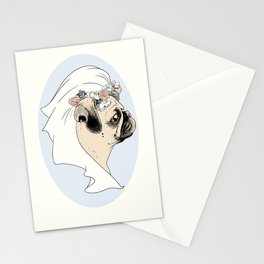 Bride Pug Stationery Cards