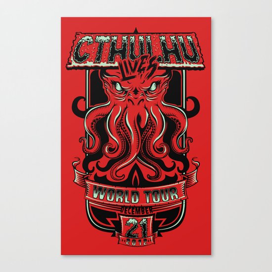 Cthulhu Lives Canvas Print