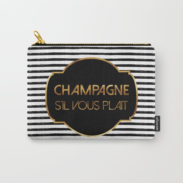 Champagne S'il Vous Plait Carry-All Pouch