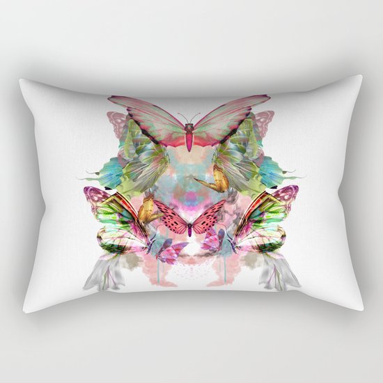 Butterfly Pattern Rectangular Pillow