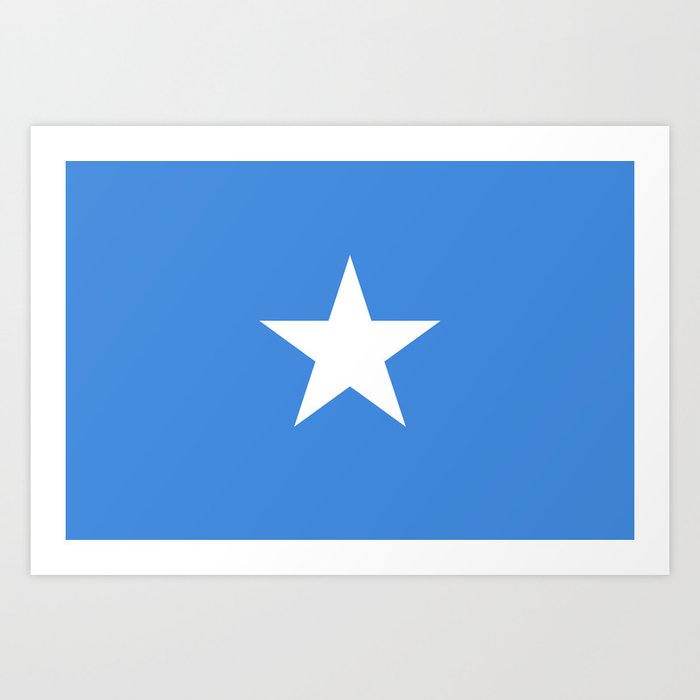Somalian flag - flag of Somalia Art Print