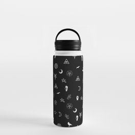 Goth Symbols Pattern Water Bottle