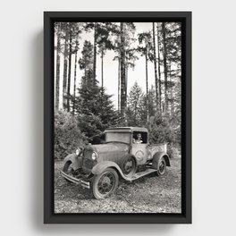Buck Nasty's Moonshine Model A Ford Vintage Truck Skeleton Framed Canvas