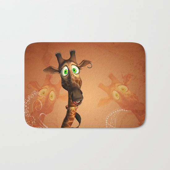 Funny giraffe Bath Mat