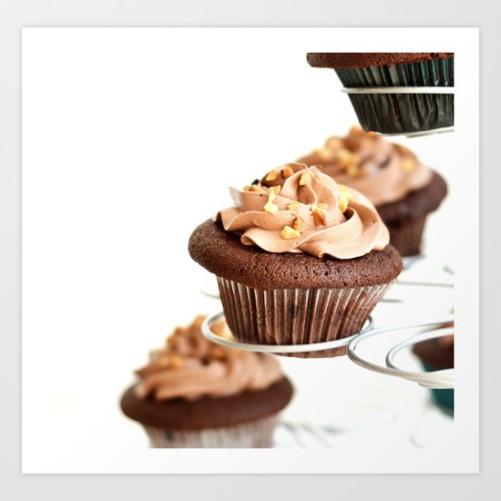 nutella cup cake Art Print