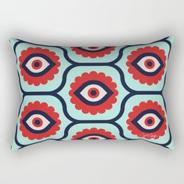 Eye Frames – Mint & Red Rectangular Pillow