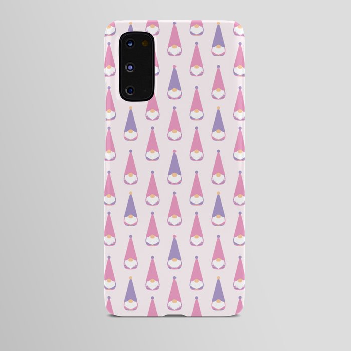 Gnomes Polka dot pattern. Digital Illustration background Android Case