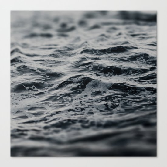 Ocean Magic Black and White Waves Canvas Print