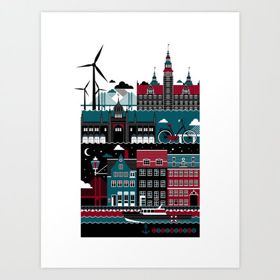 Copenhagen Art Print