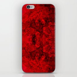 Retro red and black iPhone Skin