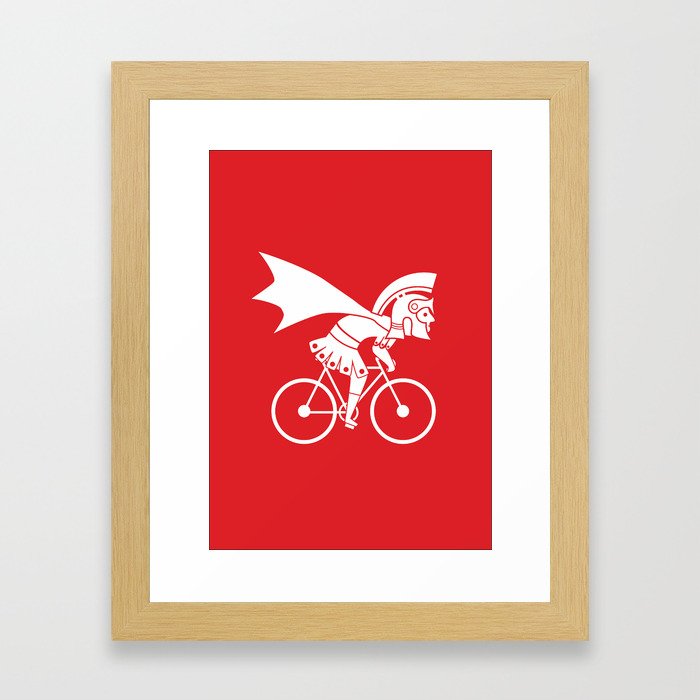 Roman cyclist Framed Art Print