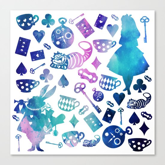 Alice in Wonderland - Galaxy W Canvas Print