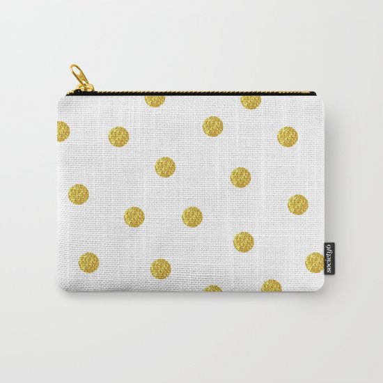 Golden Dots Carry-All Pouch