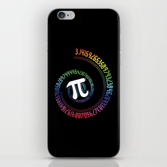 Rainbow Math Geek Mathematician Pi Day iPhone Skin