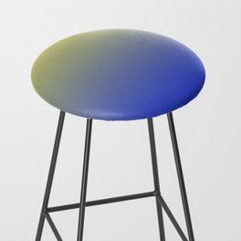 Modern Royal Blue And Yellow Gradient Ombre Pattern Trendy Solid Color Abstract Bar Stool