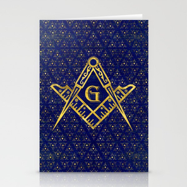 Freemasonry symbol Square and Compasses Stationery Cards