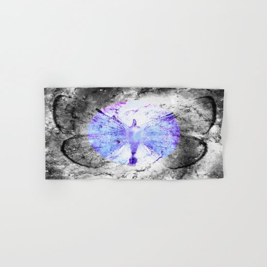 Celestial Butterfly Pop of Color Periwinkle Hand & Bath Towel