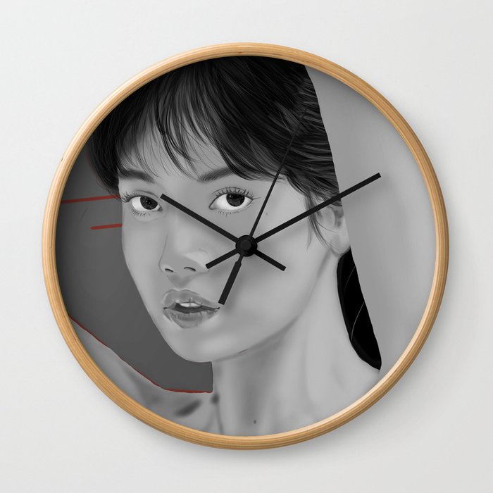 Digital Portrait 2 Wall Clock
