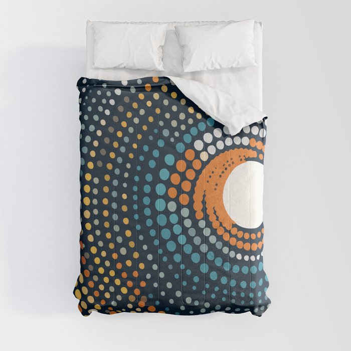 Dotted Contemporary Colors Minimal Pattern Comforter