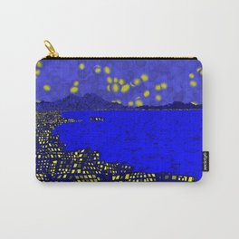 Starry Naples Carry-All Pouch | Landscape, Architecture, Illustration, Love 