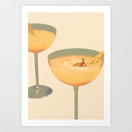 Holiday in a glass 1 Art Print