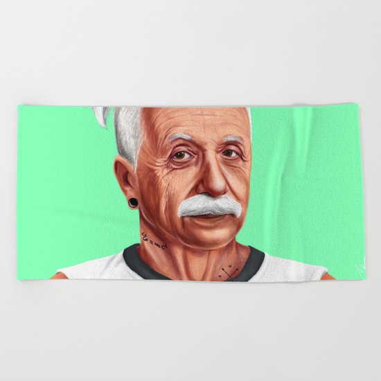 Hipstory - Albert Einstein Beach Towel