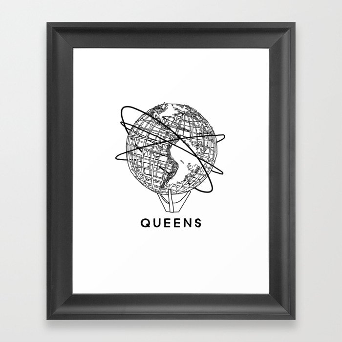 Queens Flushing New York Unisphere Framed Art Print