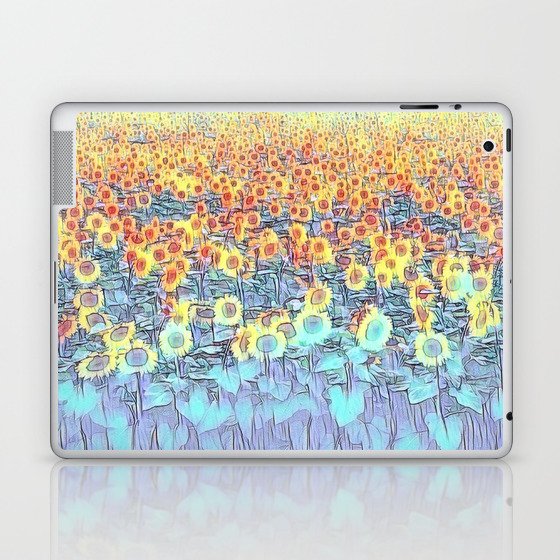 Wisconsin Sunflowers Laptop & iPad Skin