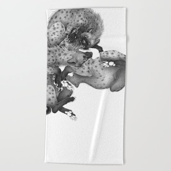 Spotted Hyenas Beach Towel