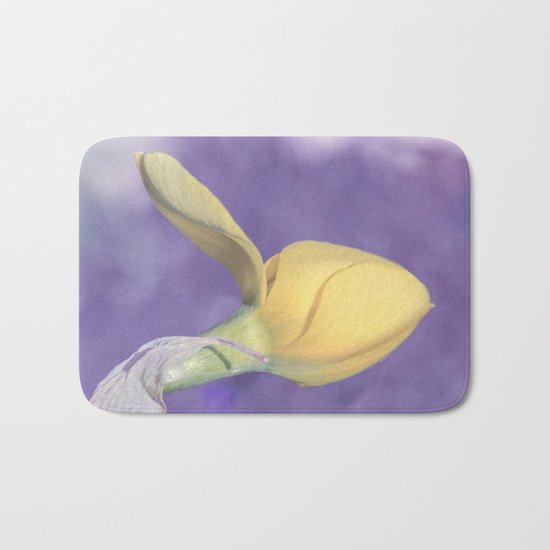 Narcissus bud Bath Mat