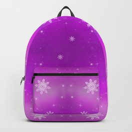 It's winter paradise with me / Dog Labrador / Snowflakes / Christmas  Backpack