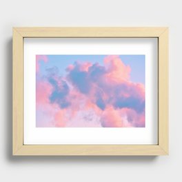 cotton candy cloud Recessed Framed Print