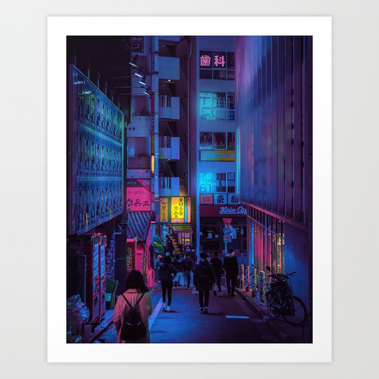 Shibuya Nights / Bouncing Lights Art Print